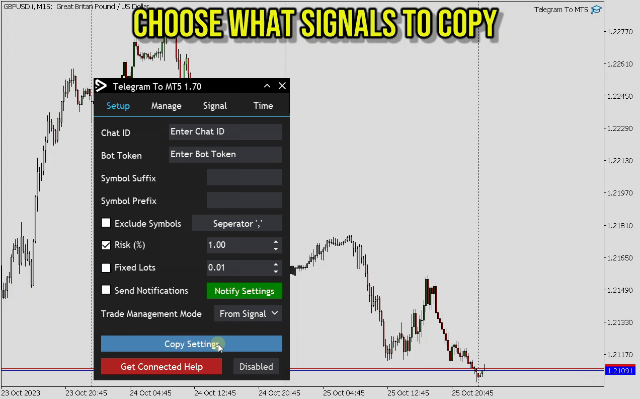 Automated trade copying